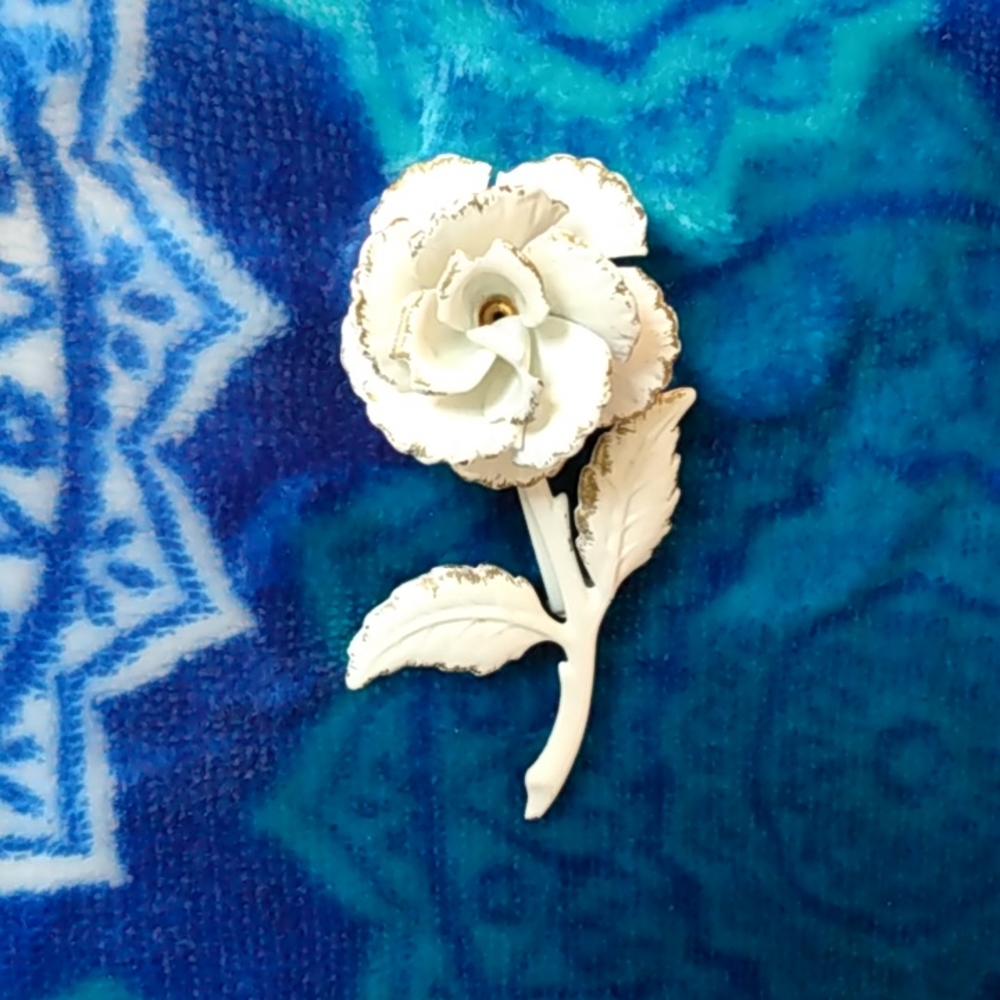 Vintage flower costume pin